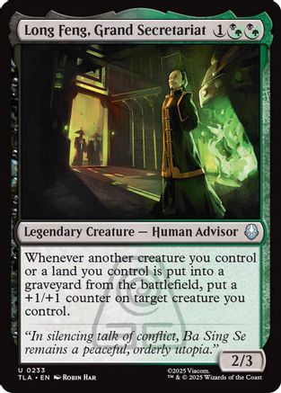 Long Feng, Grand Secretariat (TLA-233) [Avatar: The Last Airbender] MTG Single Wizards of the Coast