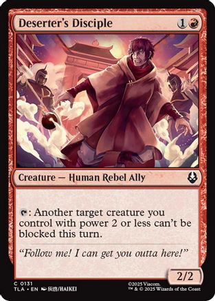 Deserter's Disciple (TLA-131) [Avatar: The Last Airbender] Foil MTG Single Wizards of the Coast
