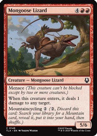 Mongoose Lizard (TLA-148) [Avatar: The Last Airbender] Foil MTG Single Wizards of the Coast