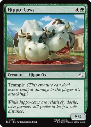 Hippo-Cows (TLE-252) [Avatar: The Last Airbender: Eternal-Legal] Foil MTG Single Wizards of the Coast