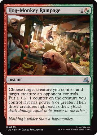 Hog-Monkey Rampage (TLE-255) [Avatar: The Last Airbender: Eternal-Legal] MTG Single Wizards of the Coast