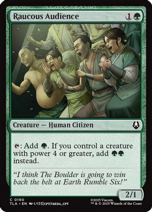 Raucous Audience (TLA-190) [Avatar: The Last Airbender] MTG Single Wizards of the Coast