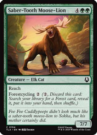 Saber-Tooth Moose-Lion (TLA-194) [Avatar: The Last Airbender] MTG Single Wizards of the Coast
