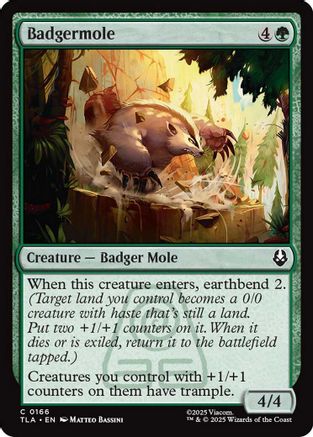 Badgermole (TLA-166) [Avatar: The Last Airbender] MTG Single Wizards of the Coast