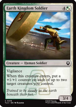 Earth Kingdom Soldier (TLA-216) [Avatar: The Last Airbender] MTG Single Wizards of the Coast