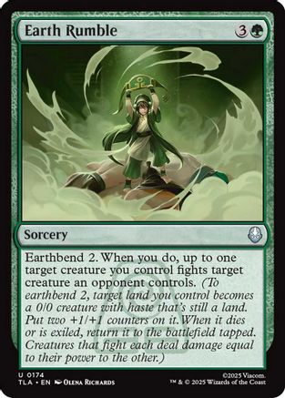 Earth Rumble (TLA-174) [Avatar: The Last Airbender] Foil MTG Single Wizards of the Coast