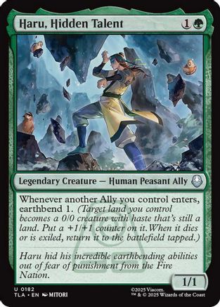 Haru, Hidden Talent (TLA-182) [Avatar: The Last Airbender] Foil MTG Single Wizards of the Coast