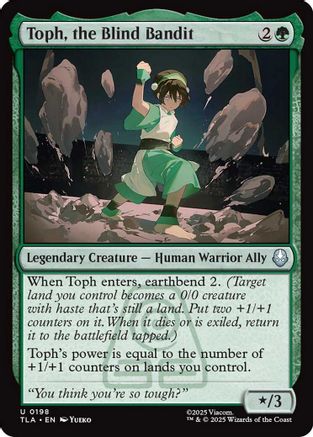 Toph, the Blind Bandit (TLA-198) [Avatar: The Last Airbender] MTG Single Wizards of the Coast