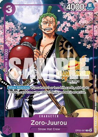 Zoro-Juurou (CS 25-26 Event Pack) (OP05-067) [One Piece Promotion Cards] Foil One Piece Single Bandai