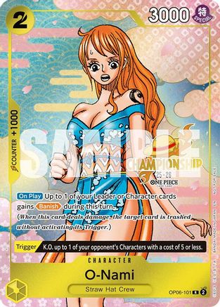 O-Nami (CS 25-26 Event Pack) (OP06-101) [One Piece Promotion Cards] Foil One Piece Single Bandai