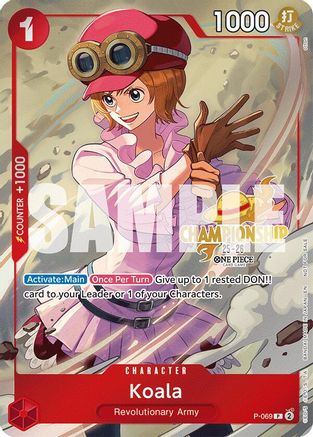 Koala (CS 25-26 Event Pack) (P-069) [One Piece Promotion Cards] Foil One Piece Single Bandai