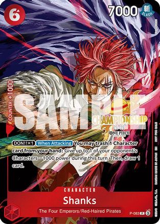 Shanks (CS 25-26 Event Pack) (P-083) [One Piece Promotion Cards] Foil One Piece Single Bandai