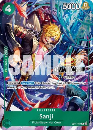 Sanji (CS 25-26 Celebration Pack) (EB01-014) [One Piece Promotion Cards] Foil One Piece Single Bandai