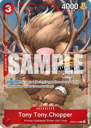 Tony Tony.Chopper (CS 25-26 Celebration Pack) (OP04-010) [One Piece Promotion Cards] Foil One Piece Single Bandai