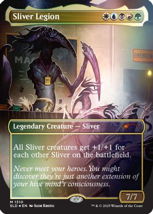 Sliver Legion (1310) (Rainbow Foil) (SLD-1310) [Secret Lair] Drop Series Foil MTG Single Wizards of the Coast