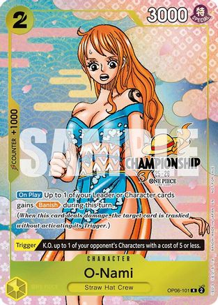 O-Nami (CS 25-26 Event Pack Finalist Ver.) (OP06-101) [One Piece Promotion Cards] Foil One Piece Single Bandai