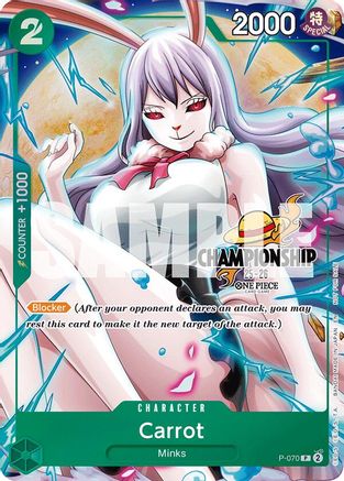 Carrot (CS 25-26 Event Pack Finalist Ver.) (P-070) [One Piece Promotion Cards] Foil One Piece Single Bandai