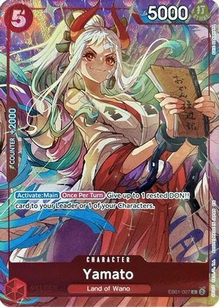 Yamato (Premium Card Collection -Best Selection Vol. 4-) (EB01-007) [One Piece Promotion Cards] Foil One Piece Single Bandai