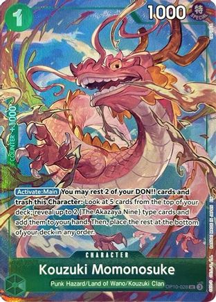 Kouzuki Momonosuke (Premium Card Collection -Best Selection Vol. 4-) (OP10-028) [One Piece Promotion Cards] Foil One Piece Single Bandai