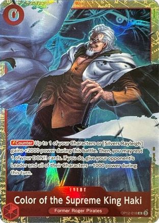 Color of the Supreme King Haki (Premium Card Collection -6 assort vol.1-) (OP12-018) [One Piece Promotion Cards] Foil One Piece Single Bandai