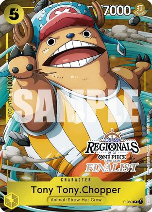Tony Tony.Chopper (Online Regional Finalist Card Set 2025 Vol.2) (P-089) [One Piece Promotion Cards] Foil One Piece Single Bandai