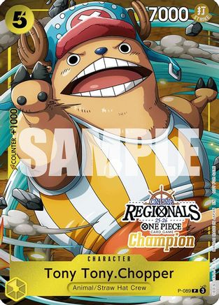 Tony Tony.Chopper (Online Regional Champion Card Set 2025 Vol.2) (P-089) [One Piece Promotion Cards] Foil One Piece Single Bandai