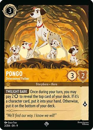Pongo - Determined Father (2/204) [Fabled] Lorcana Single Disney
