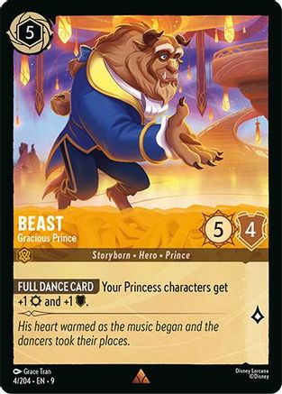 Beast - Gracious Prince (4/204) [Fabled] Cold Foil Lorcana Single Disney