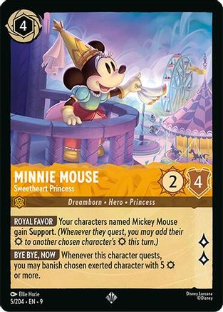 Minnie Mouse - Sweetheart Princess (5/204) [Fabled] Cold Foil Lorcana Single Disney