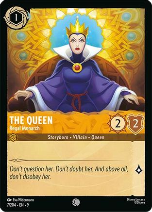 The Queen - Regal Monarch (7/204) [Fabled] Cold Foil Lorcana Single Disney
