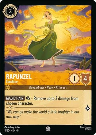 Rapunzel - Sunshine (8/204) [Fabled] Cold Foil Lorcana Single Disney
