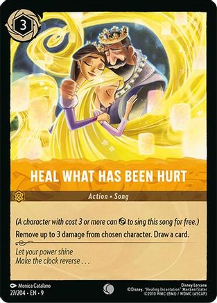Heal What Has Been Hurt (27/204) [Fabled] Cold Foil Lorcana Single Disney
