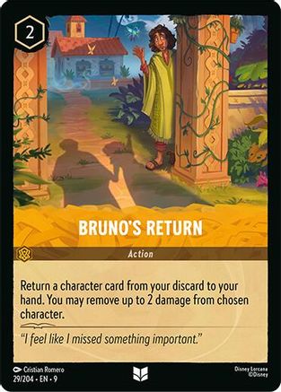 Bruno's Return (29/204) [Fabled] Cold Foil Lorcana Single Disney