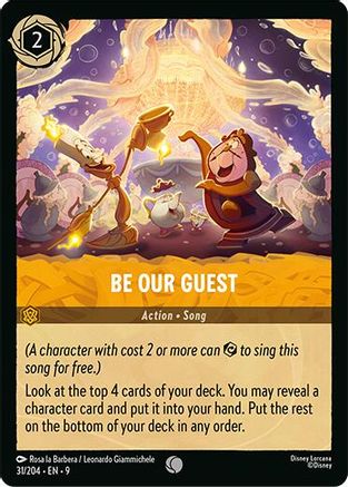 Be Our Guest (31/204) [Fabled] Cold Foil Lorcana Single Disney