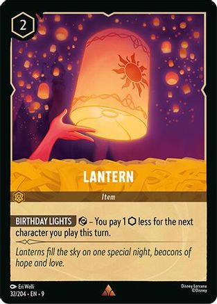 Lantern (32/204) [Fabled] Cold Foil Lorcana Single Disney