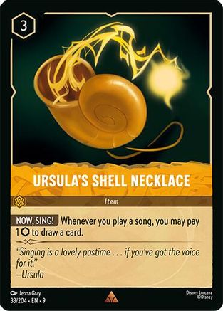 Ursula's Shell Necklace (33/204) [Fabled] Lorcana Single Disney