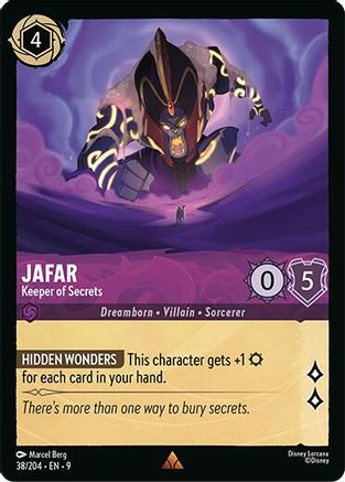Jafar - Keeper of Secrets (38/204) [Fabled] Cold Foil Lorcana Single Disney