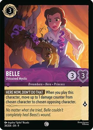 Belle - Untrained Mystic (39/204) [Fabled] Lorcana Single Disney