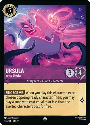 Ursula - Voice Stealer (44/204) [Fabled] Cold Foil Lorcana Single Disney