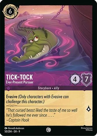 Tick-Tock - Ever-Present Pursuer (50/204) [Fabled] Lorcana Single Disney