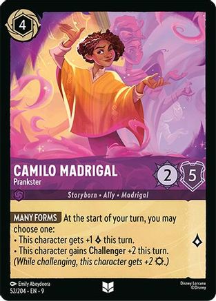 Camilo Madrigal - Prankster (52/204) [Fabled] Cold Foil Lorcana Single Disney
