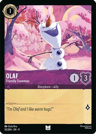 Olaf - Friendly Snowman (55/204) [Fabled] Lorcana Single Disney