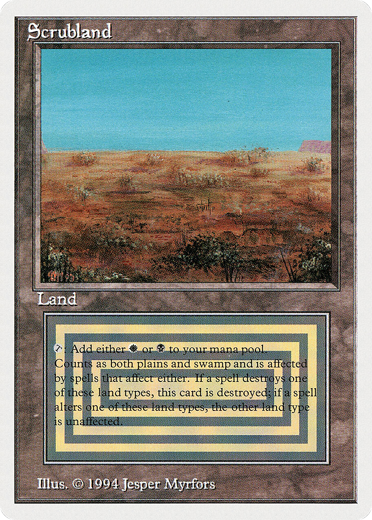 Scrubland (SUM-286) [Misc] Summer Magic / Edgar MTG Single Wizards of the Coast