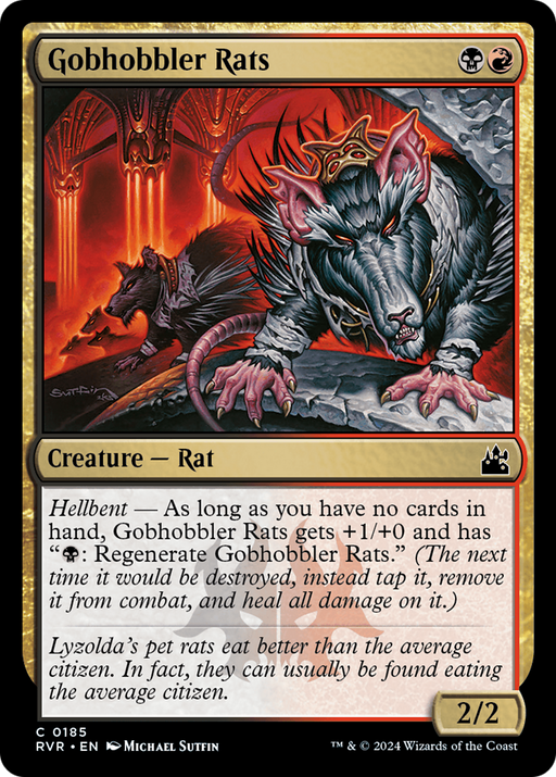 Gobhobbler Rats (RVR-185) [Ravnica Remastered] MTG Single Wizards of the Coast