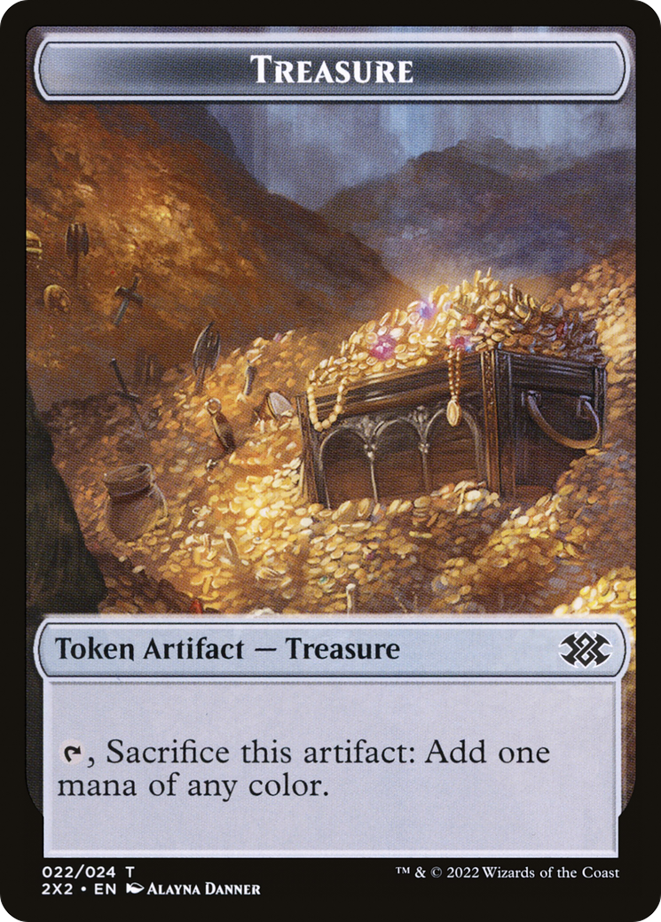 Treasure (T2X2-022) [Tokens] Double Masters 2022 Tokens MTG Single Wizards of the Coast
