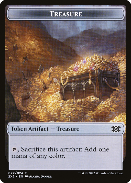 Treasure (T2X2-022) [Tokens] Double Masters 2022 Tokens MTG Single Wizards of the Coast
