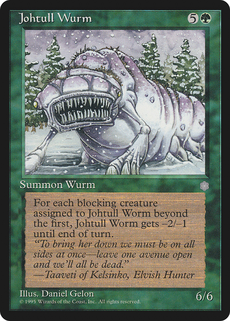 Johtull Wurm (ICE-250) [Ice Age] MTG Single Wizards of the Coast