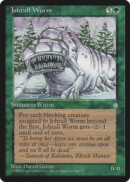 Johtull Wurm (ICE-250) [Ice Age] MTG Single Wizards of the Coast