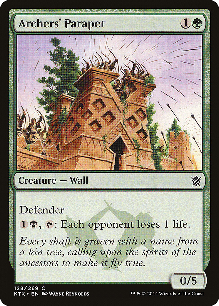 Archers' Parapet (KTK-128) [Khans of Tarkir] Foil MTG Single Wizards of the Coast