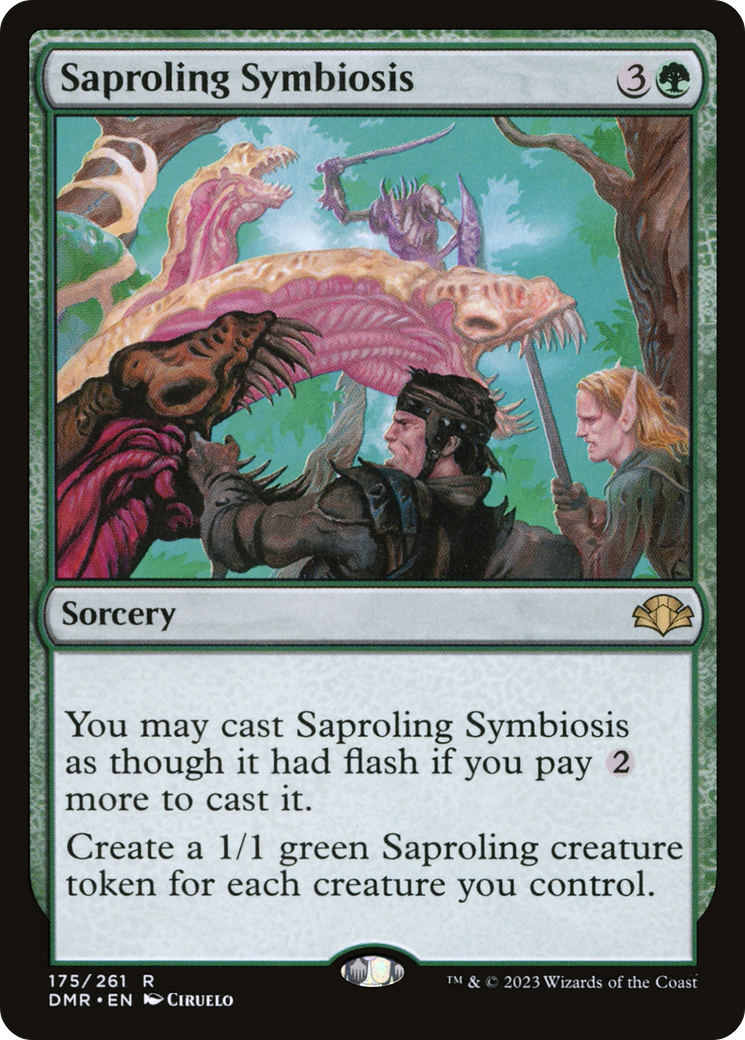 Saproling Symbiosis (DMR-175) [Dominaria Remastered] MTG Single Wizards of the Coast